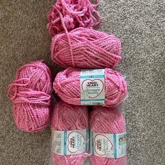 Red Heart Snuggle Bunny Yarn - Pink - Picture 1 of 3